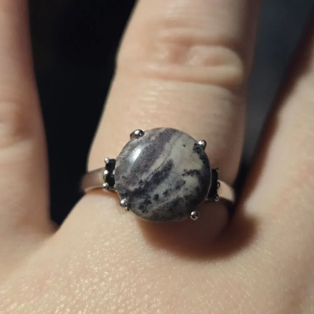 STS Jewels vintage sterling silver ring sz 9.5